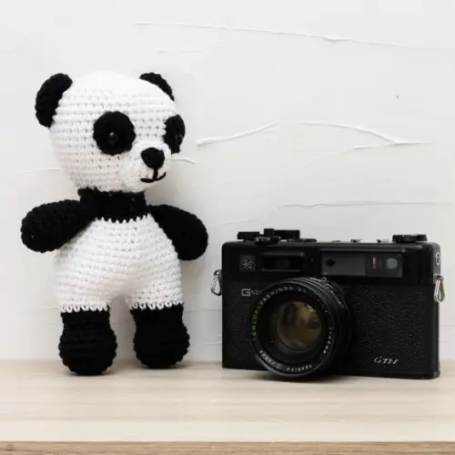 Panda Médio em Amigurimi