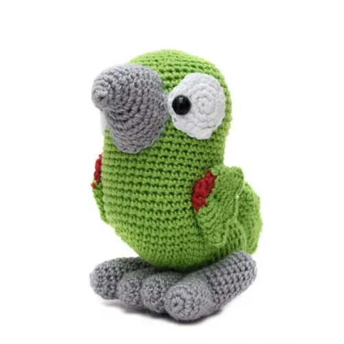 Papagaio Alegre em Amigurumi