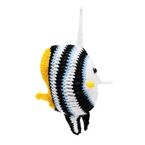 Peixe Acará Bandeira em Amigurumi