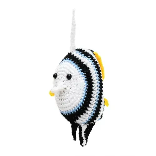 Peixe Acará Bandeira em Amigurumi