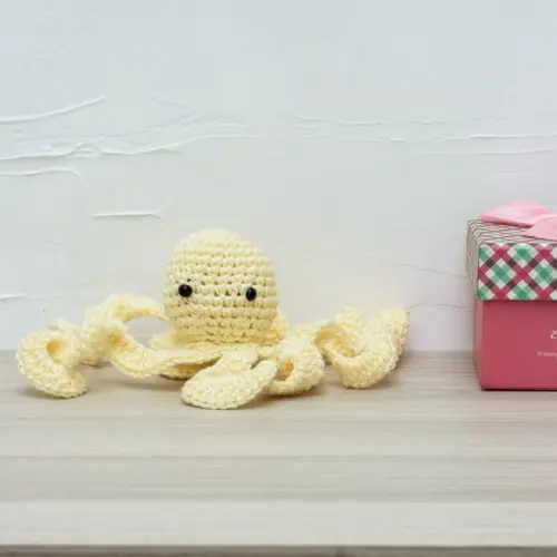 Polvo com Tentáculos em Amigurumi