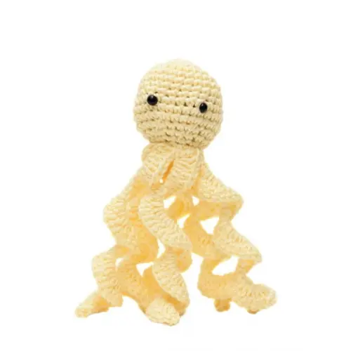 Polvo com Tentáculos em Amigurumi
