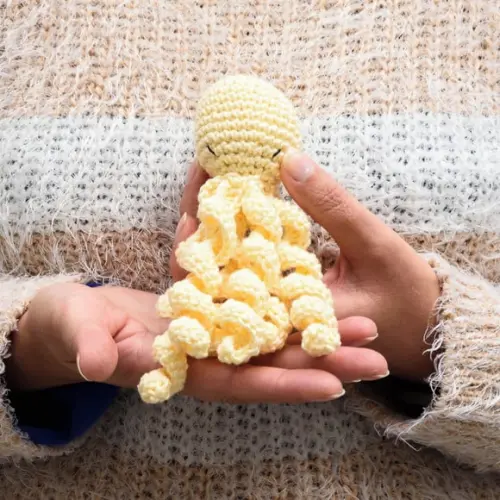 Polvo Pequeno em Amigurumi