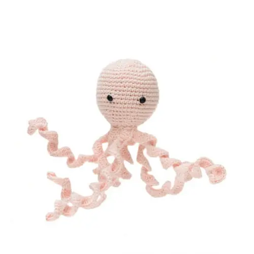 Polvo Salmão para Newborn em Amigurumi