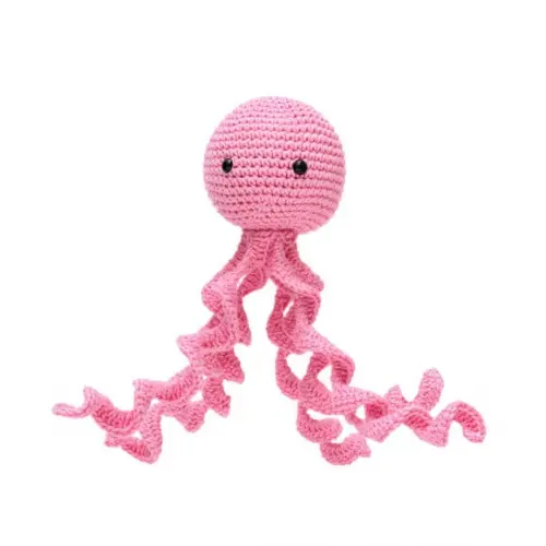 Polvo Pink para Newborn em Amigurumi