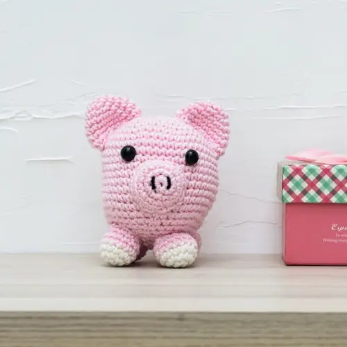 Porco Bola em Amigurumi