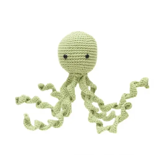 Polvo Verde para Newborn em Amigurumi