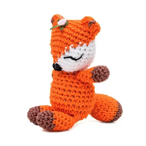 Raposinha em Cores Vivas em Amigurumi