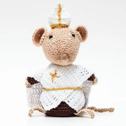 Ratinho Dorime Ameno em Amigurumi