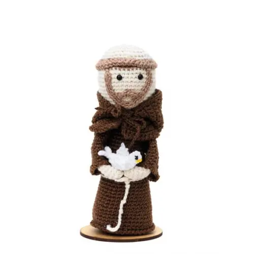 São Francisco de Assis em Amigurumi