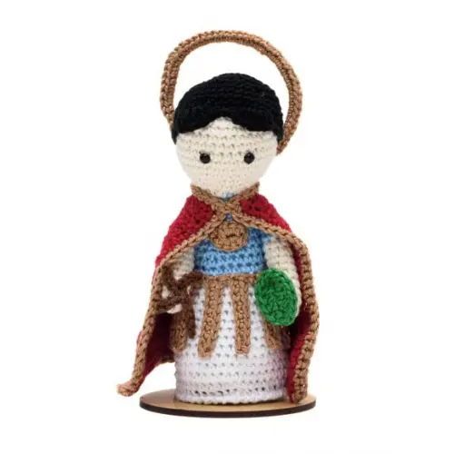 Santo Expedito em Amigurumi