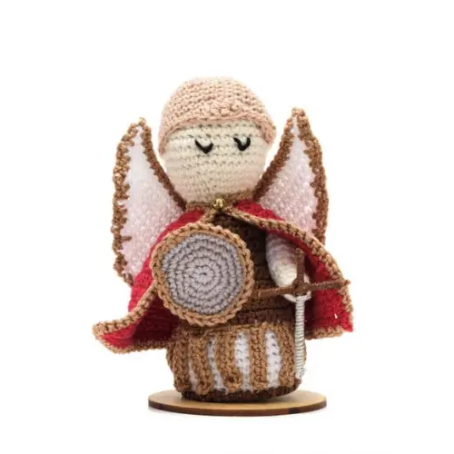 São Miguel Arcanjo em Amigurumi