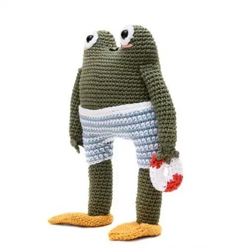 Sapo com Bóia em Amigurumi