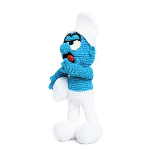 Smurf Soneca em Amigurumi