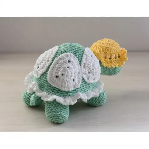 Tartaruga Vovó em Amigurumi