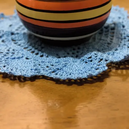 Toalhinha em Crochê Flocos