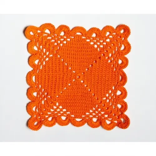 Toalhinha em crochê Orange