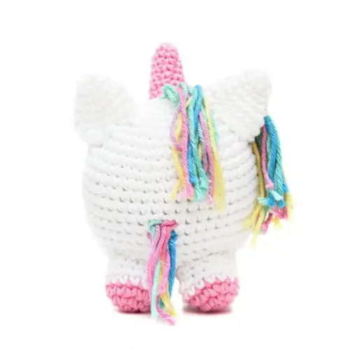Unicórnio Bola em Amigurumi