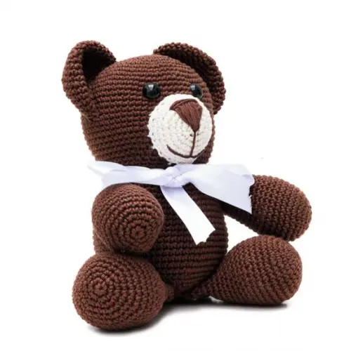 Urso Marrom em Amigurumi