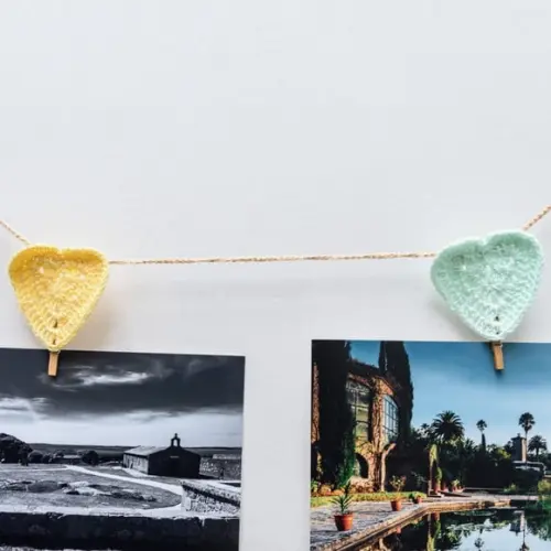 Varal de Corações para Fotos