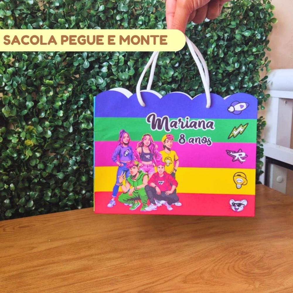 Sacolinha Personalizada Clube dos Rosa Emilly Vick | Lembrancinha