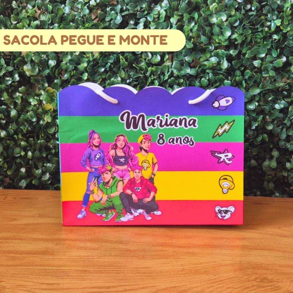 Sacolinha Personalizada Clube dos Rosa Emilly Vick | Lembrancinha