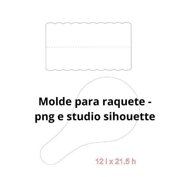 Arquivo Digital -molde de Raquete Png e Studio