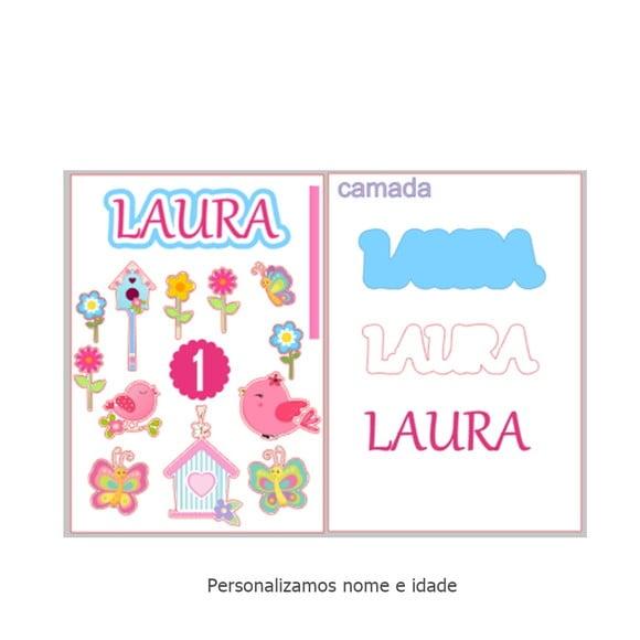 Arquivo Digital - Topo de Bolo Personalizado Jardim
