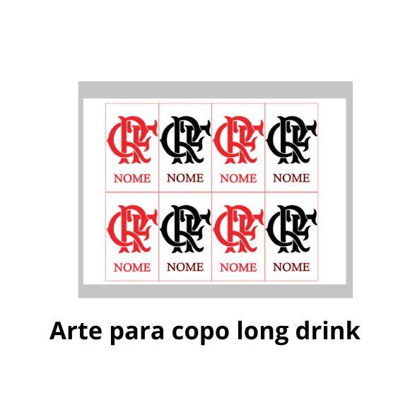 Arte Digital para Copo Long Drink - Arquivo pdf