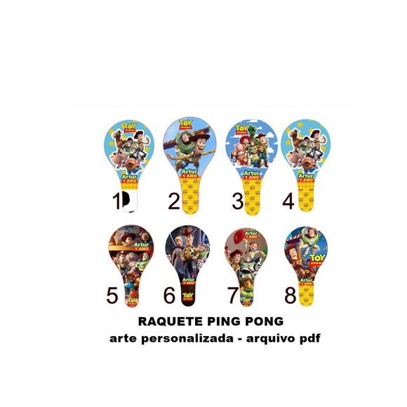 Arte Personalizada para Raquete Ping Pong em pdf