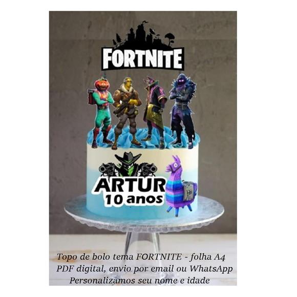 Fortnite Topo de Bolo - Arquivo de Corte
