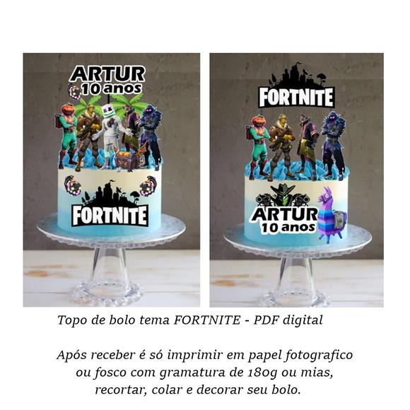 Fortnite Topo de Bolo - Arquivo de Corte