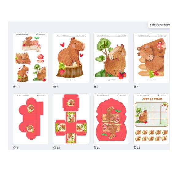 Kit Festa Capivara - Arte / Arquivo Digital pdf