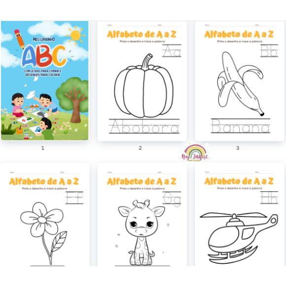 Livrinho de Colorir Abc - Arquivo Digital pdf