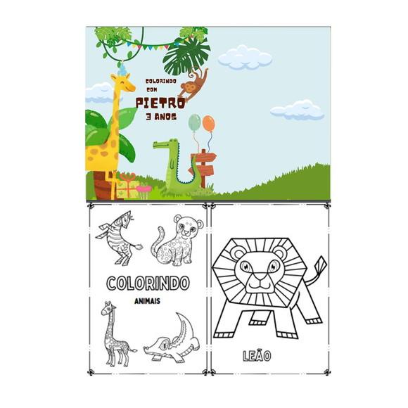 Livrinho de Colorir Personalizado - Escolha Seu Tema (pdf)