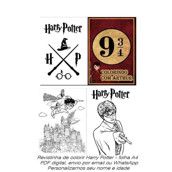 Livrinho de Colorir Personalizado Harry Potter