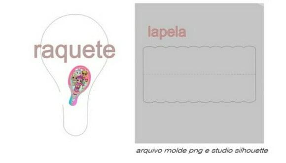 Molde Raquete Ping Pong - Arquivo Studio Silhouette
