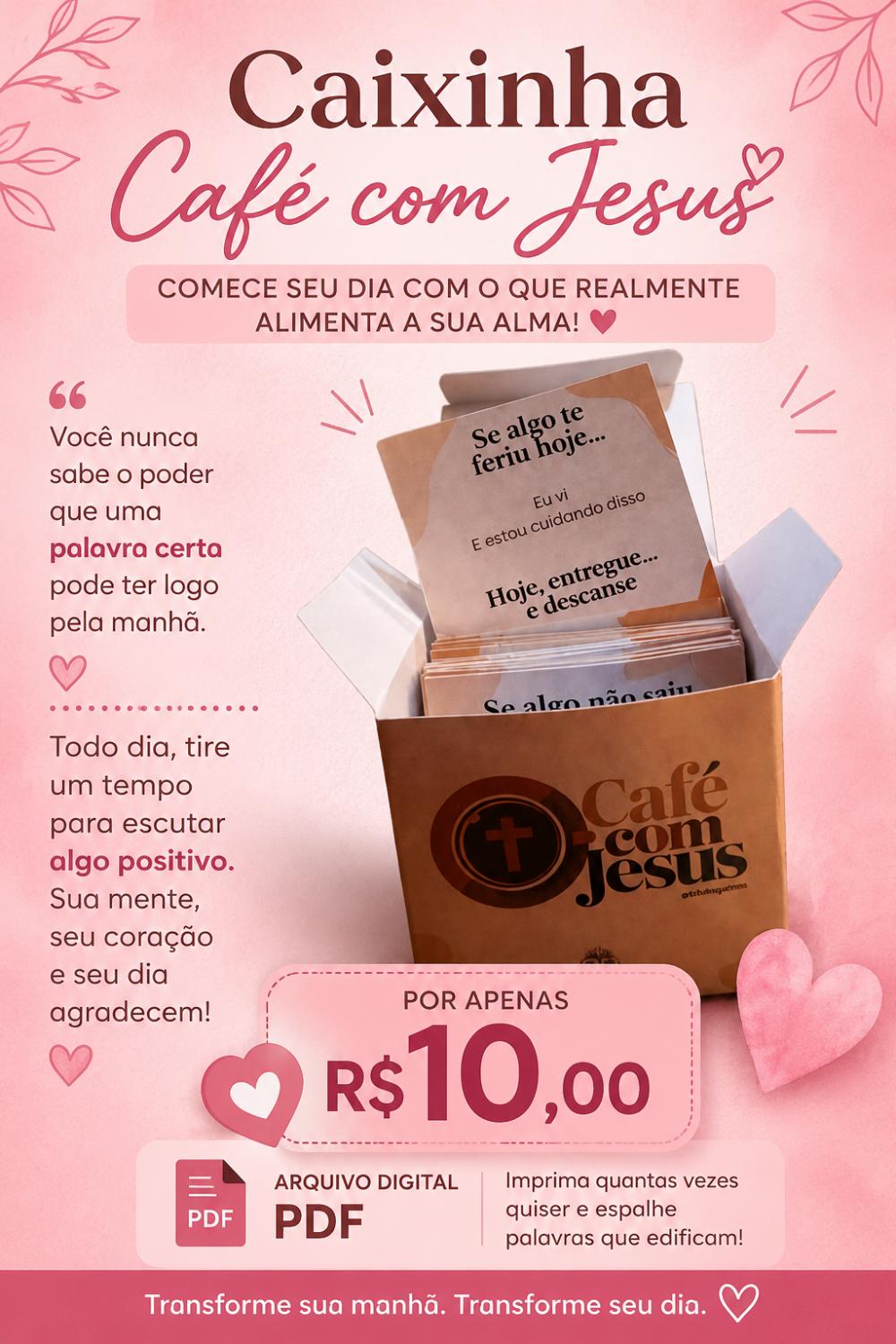Caixa versiculo café com Jesus - PDF