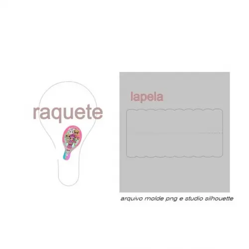 Arquivo Digital -molde de Raquete Png e Studio
