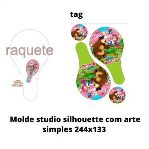 Arquivo Molde de Raquete Ping Pong Studio e pdf