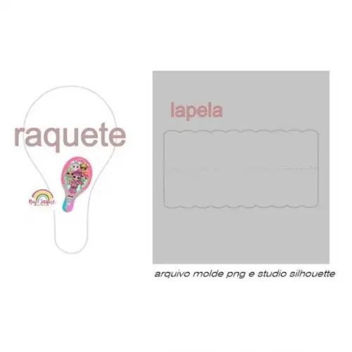 Arquivo Molde de Raquete Ping Pong Studio e Png