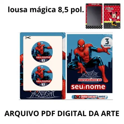 Arquivo Lousa Magica Arte em pdf com Nome e Idade