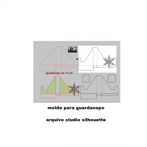 Arquivo Studio - Molde para Guardanapo de 10cm