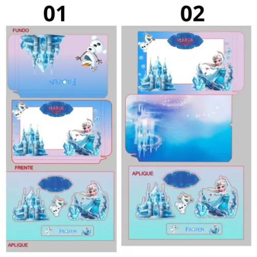Arte Digital pdf Caixa Lousa Tablet 8,5'' com Nome e Idade