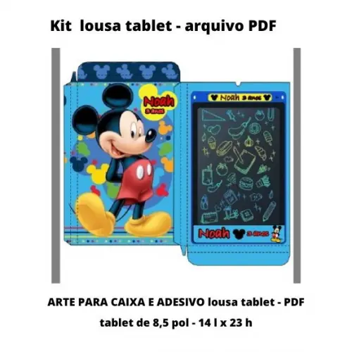 Arte para Caixa Lousa Magica Tablet Arquivo pdf