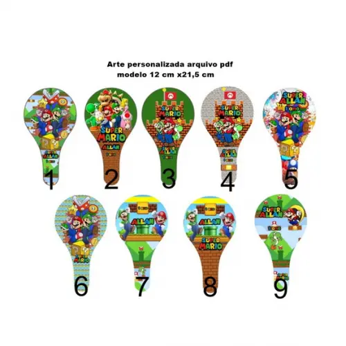 Arte para Raquete Ping Pong - pdf ( Escolha Seu Tema)