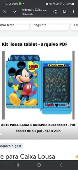 Kit Arquivo Lousa Magica Arte em pdf e Molde Salgadinho