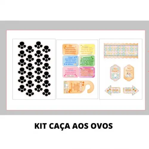 Kit Caça aos Ovos - Arquivo Digital pdf