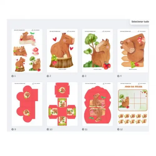Kit Festa Capivara - Arte / Arquivo Digital pdf