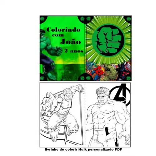 Livrinho de Colorir Personalizdado (varios Temas) pdf